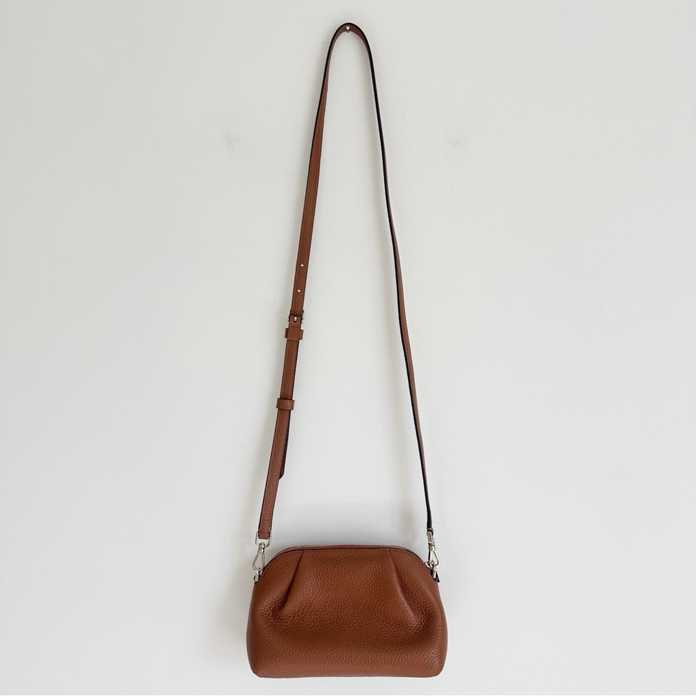 Kate Spade NWT Dumpling Convertible Crossbody with Wristlet, Warm Gingerbread - Picture 3 of 16